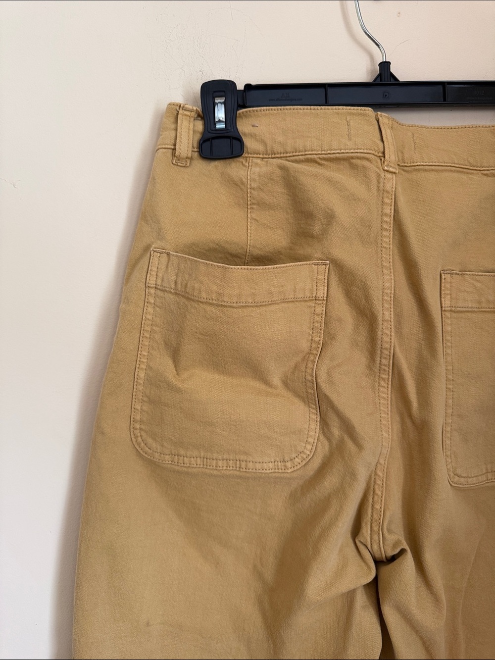 Madewell Emmett Wide-Leg Crop Pants in Mustard Yellow - Size 28 - Picture 7 of 9